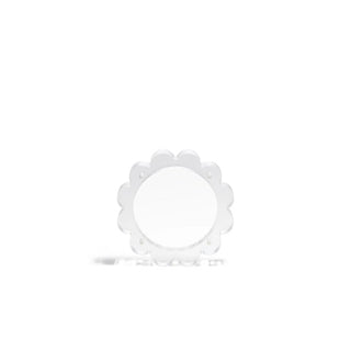 Clear scalloped 4 inch circle acrylic frame