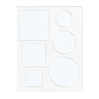 Half inch acrylic stencil sheet