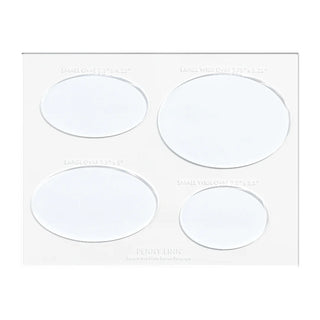 Oval acrylic stencil sheet