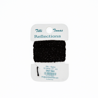 Reflections silk and metallic thread in Onyx