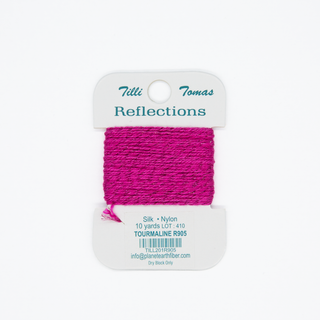 Reflections silk and metallic thread in Tourmaline