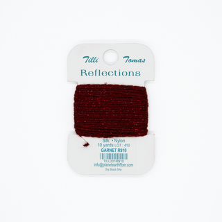 Reflections silk and metallic thread in Garnet
