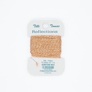 Reflections silk and metallic thread in Sunstone
