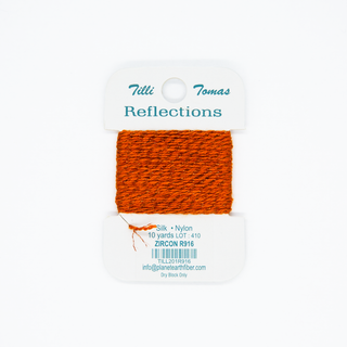 Reflections silk and metallic thread in Zircon