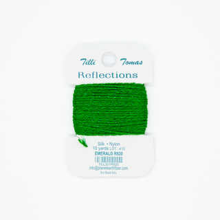 Reflections silk and metallic thread in Emerald