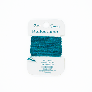 Reflections silk and metallic thread in Turquoise