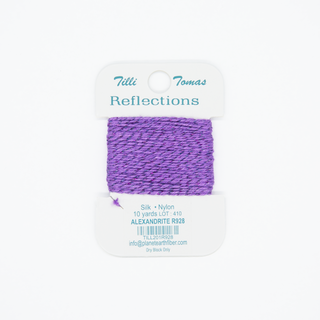 Reflections silk and metallic thread in Alexandrite