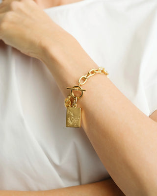Bird Bam Mahjong Toggle Bracelet