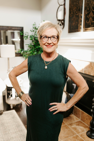 Simple Things Midi Dress - Forest Green