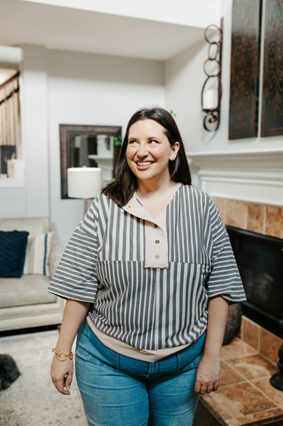 Angel Knit Striped Top