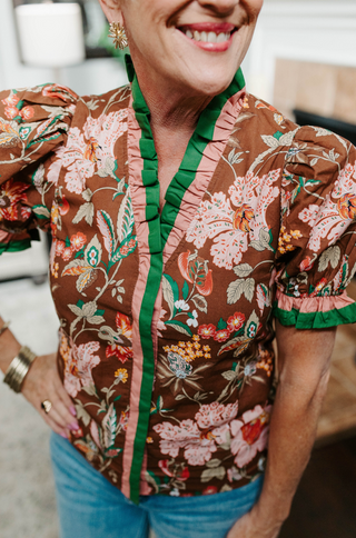 Fall Is Blooming Top