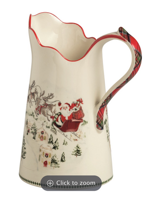 Santa Scene Pitcher