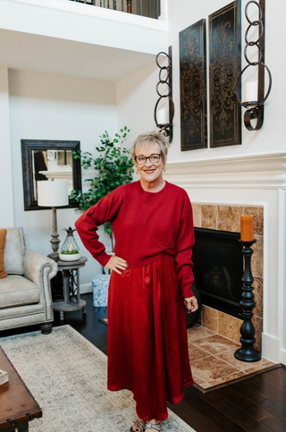 Knot Your Average Top - Burgundy