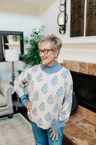 Wren Mock Neck Knit Top