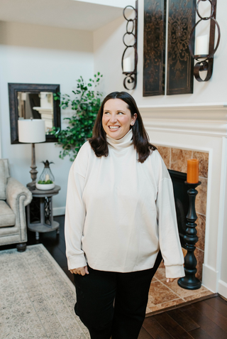 Save A Stitch Sweater -Ecru