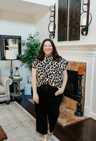 Looming Leopard Top