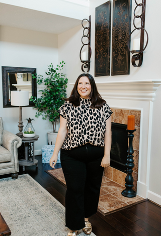 Looming Leopard Top