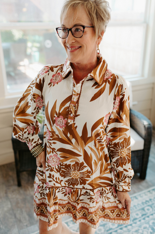 Falling In Love Dress - Toffee