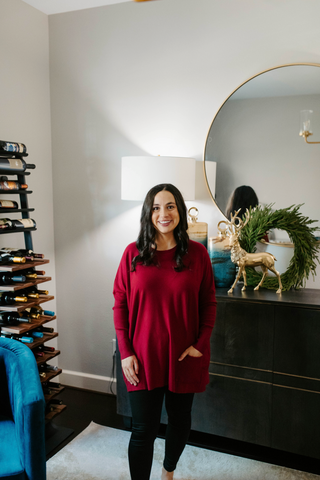 The Sunday Sweater -Red