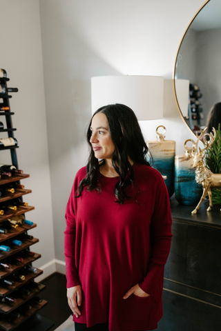 The Sunday Sweater -Red