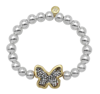Kristal Breakfree Butterfly Stretch Bracelet