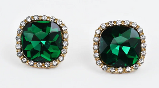 DOORBUSTER: Holiday Stud Earrings - Green