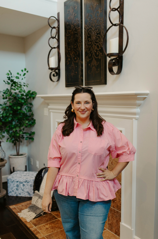 Garden Grace Top - Pink