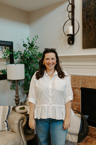 Garden Grace Top - Off White