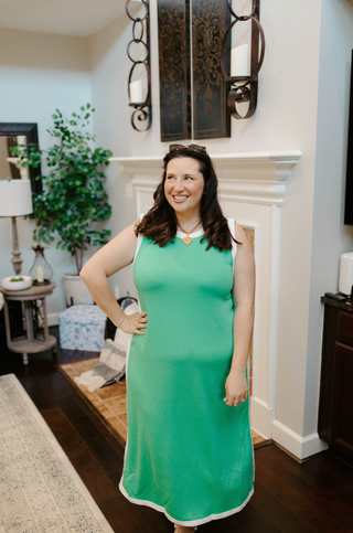 In Full Swing Dress - Green