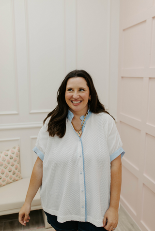 The Camille Jacquard Top