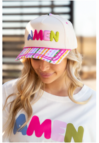 Amen Plaid Hat