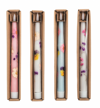 Flower Flameless Taper Candles
