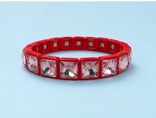Libby Bracelet Pink + Red