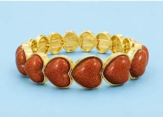 Amore Heart Bracelet Brown