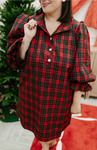 Merry Little Plaid Dress