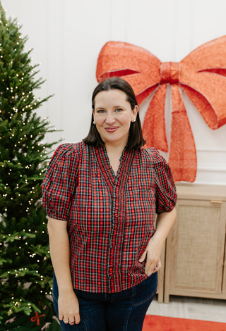 Home For The Holidays Top - Red