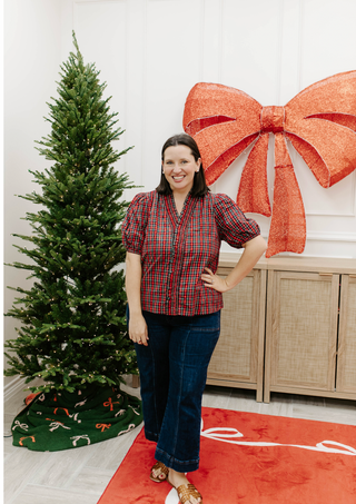 Home For The Holidays Top - Red