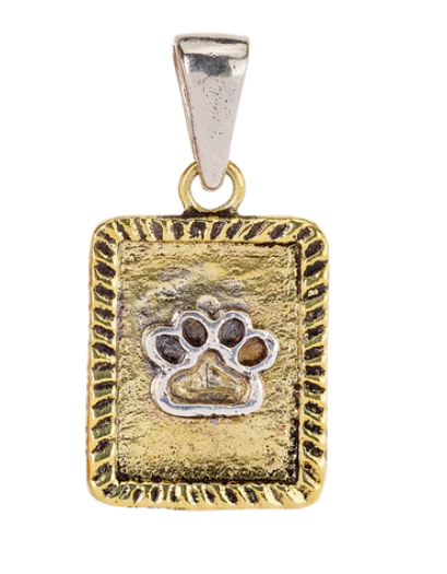 Gold dog 2025 paw charm