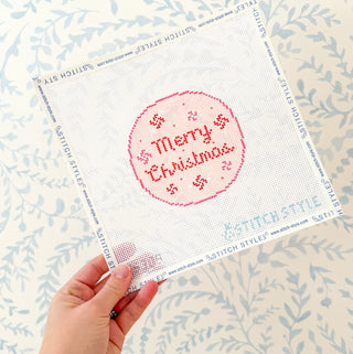 Merry Christmas Needlepoint Canvas