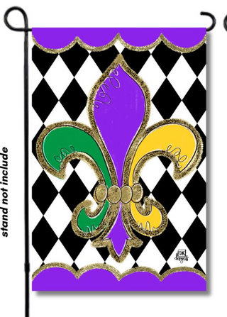 Dk Designs: Mardi Gras Fleurdelis Glam