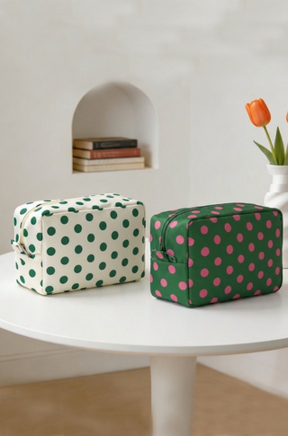 Polka Dot Cosmetic Pouch