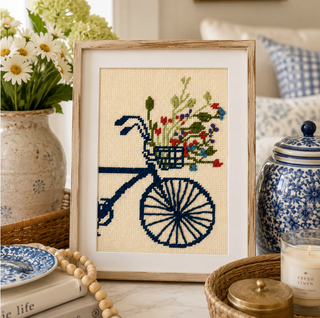 Bike & Wildflower Canvas