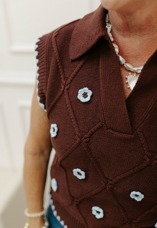 The Melinda Flower Vest