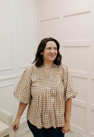 The Maggie Top - Brown