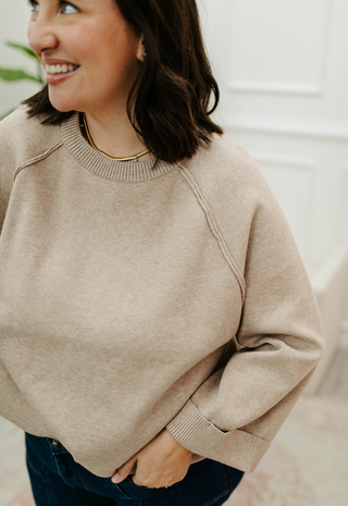 Oakley Sweater Top - Beige