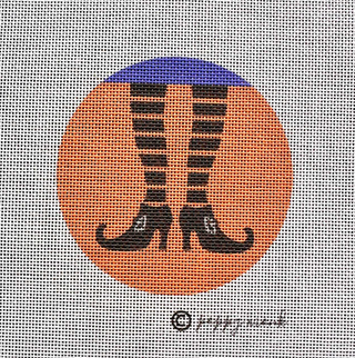 Halloween Witch Legs Canvas