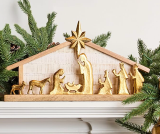 Nativity Scene Gold Large