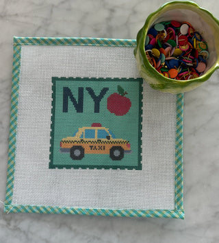 New York Stamp Canvas