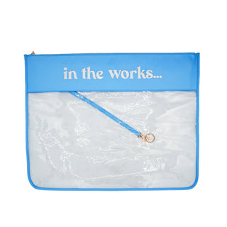 Extra Large In The Works Project Bag - Baby Blue