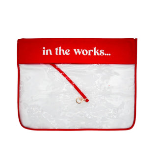 Extra Large In The Works Project Bag - Cherry